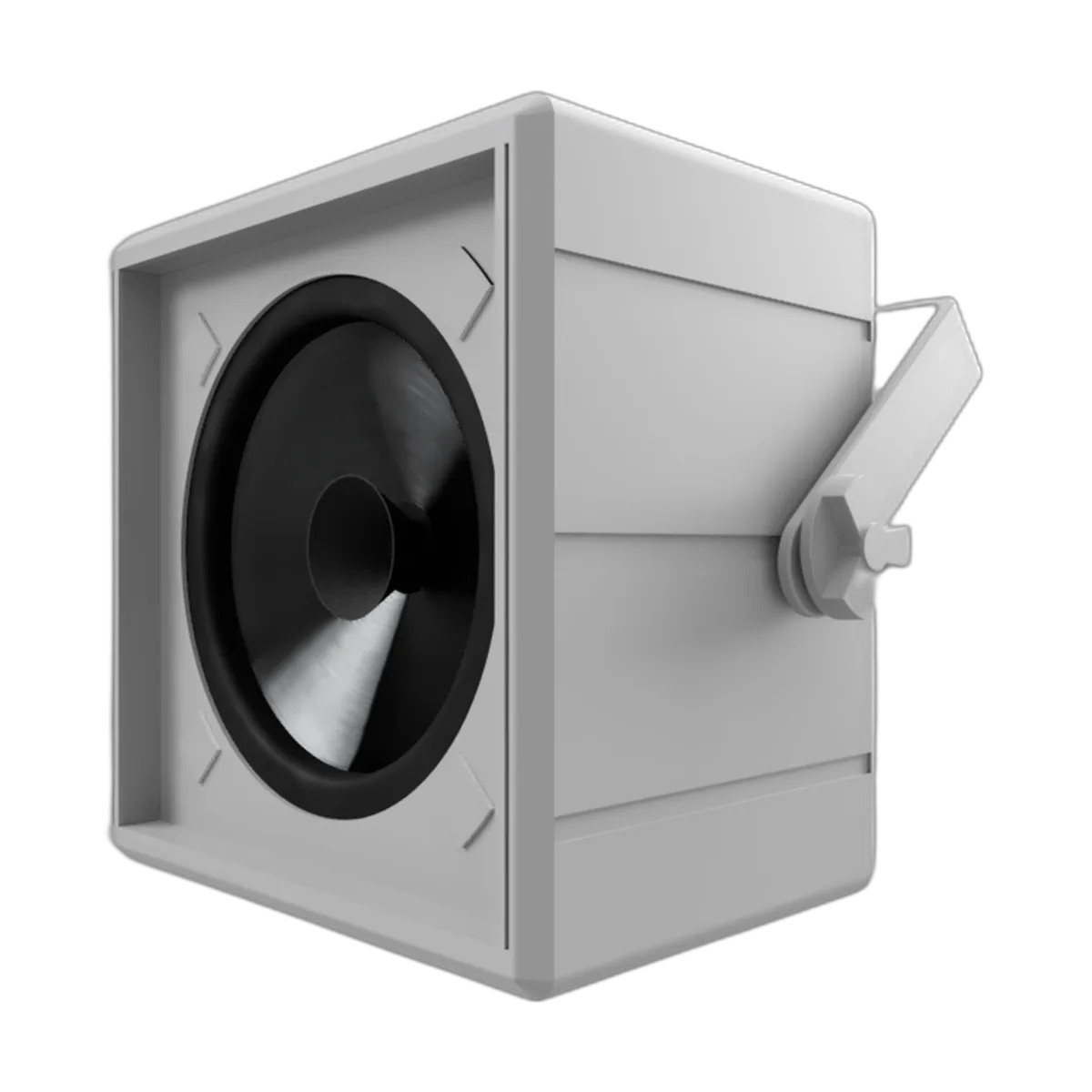 Cubo 6 Full Range branco — render frontal