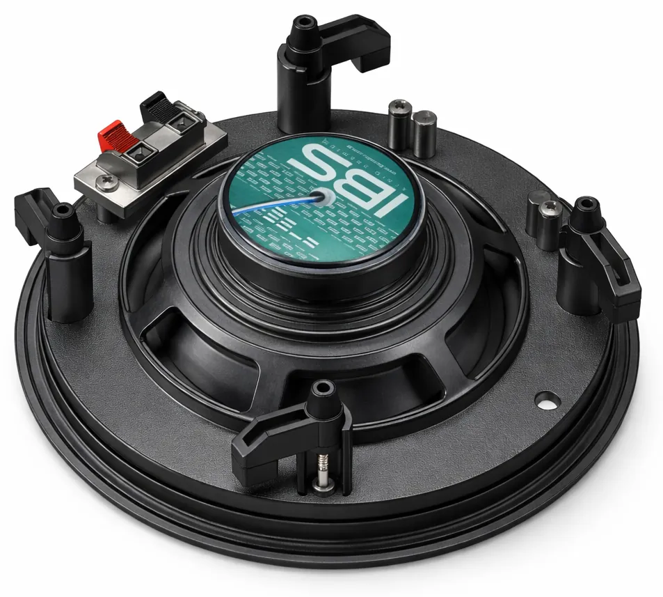 Caixa de som de embutir IBS — coaxial 2 vias para teto/gesso